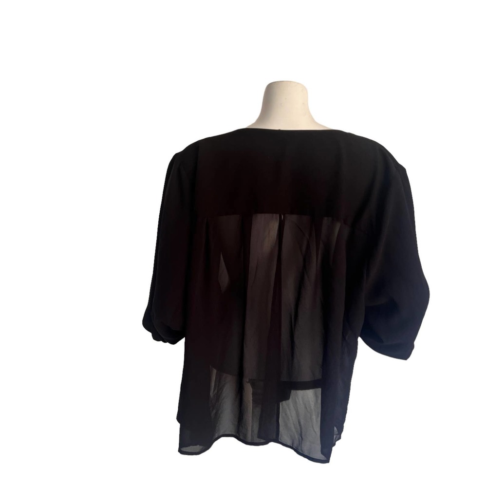 Torrid Open Front Flap Back Blazer Long Sleeve Black Size 3 - Picture 3 of 9